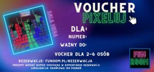 Voucher Pixeluj Mega Sala