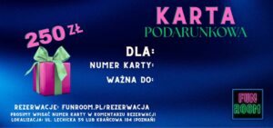 Karta podarunkowa kwota 250 zł